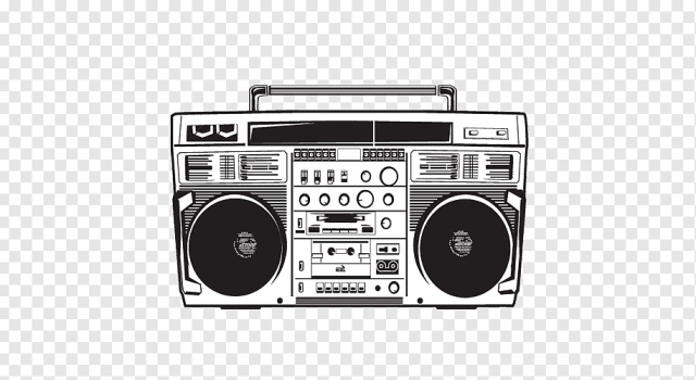 Png Transparent Boombox Drawing Stereophonic Sound Boombox Electronics Desktop Wallpaper Media Player