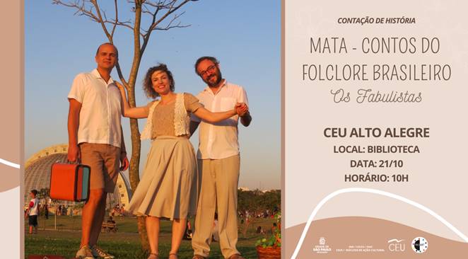 Flyer Mata Contos Do Folclore Brasileiro