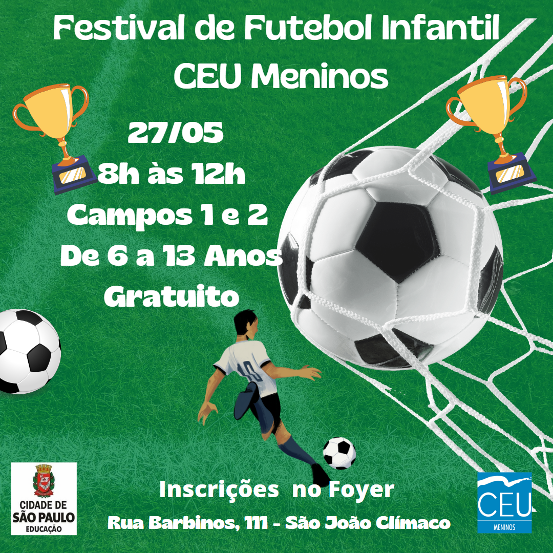 27.05 Festival De Futebol Infantil