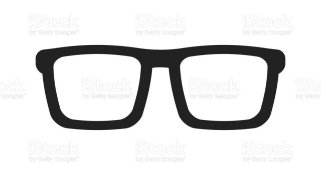 Vector Glasses. Flat Icon.