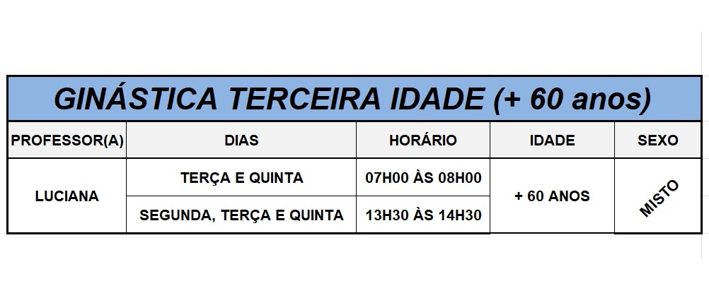 Ginástica 60 Mais