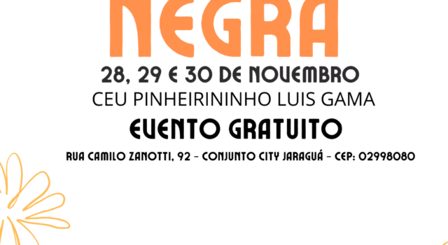 Capa Divulgação Evento Consciência Negra