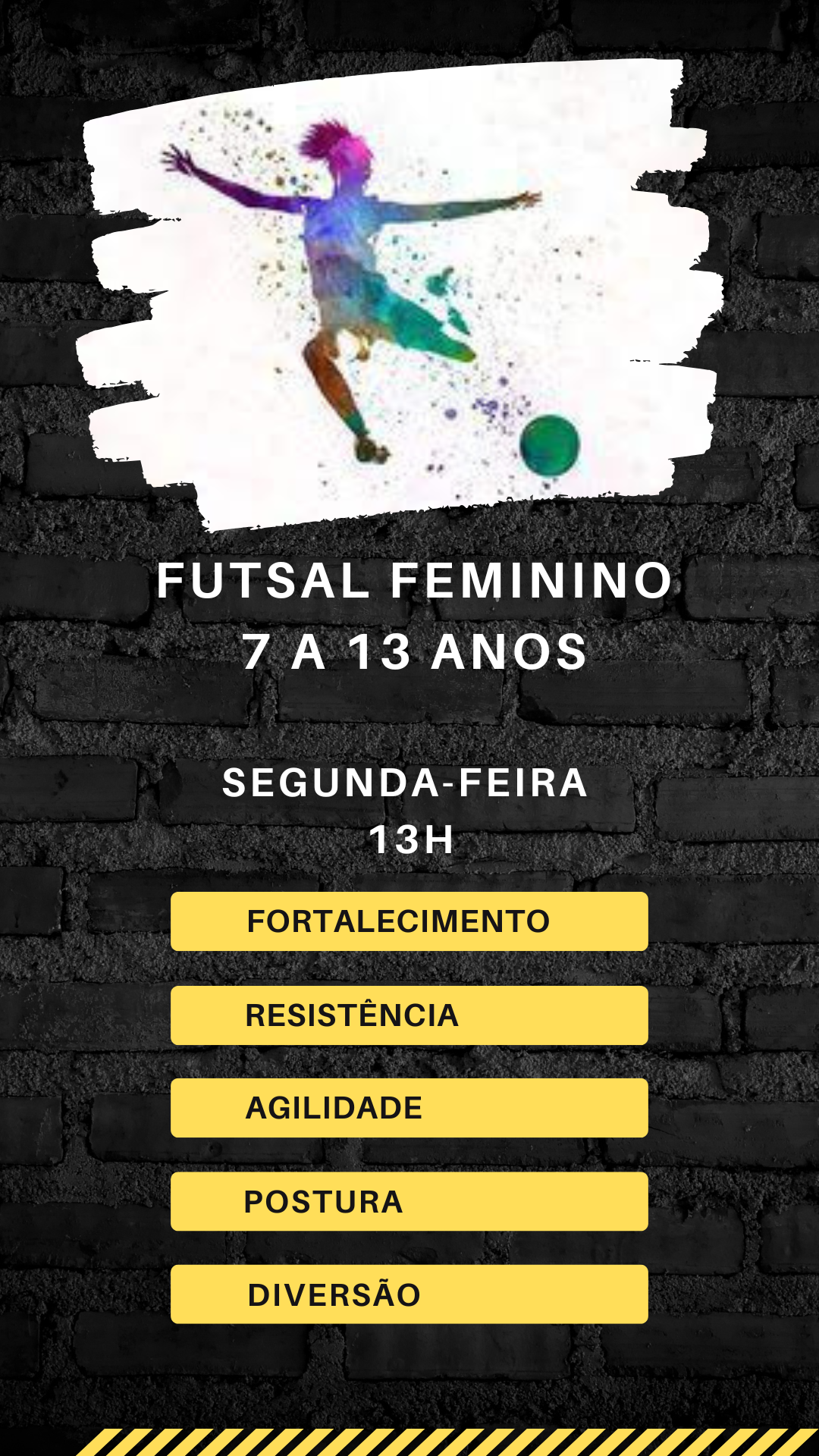 Benefícios Da Atividade Física Profissional Amarelo E Preto Story (1)