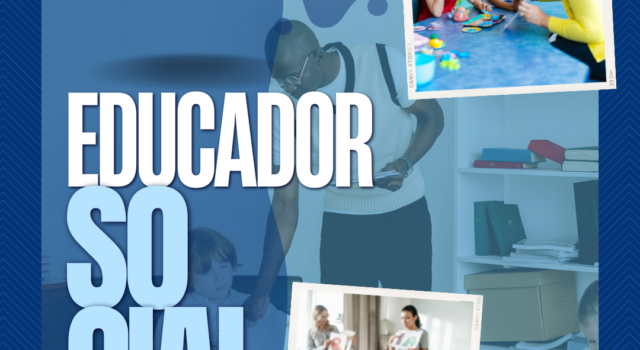 Dia Do Educador Social Azul Comemorativo Post Para Instagram