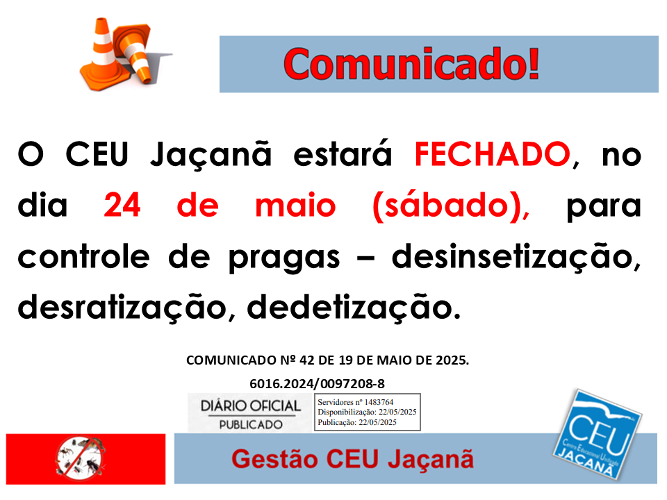 Comunicado Desi Desa 24 De Maio De 2025