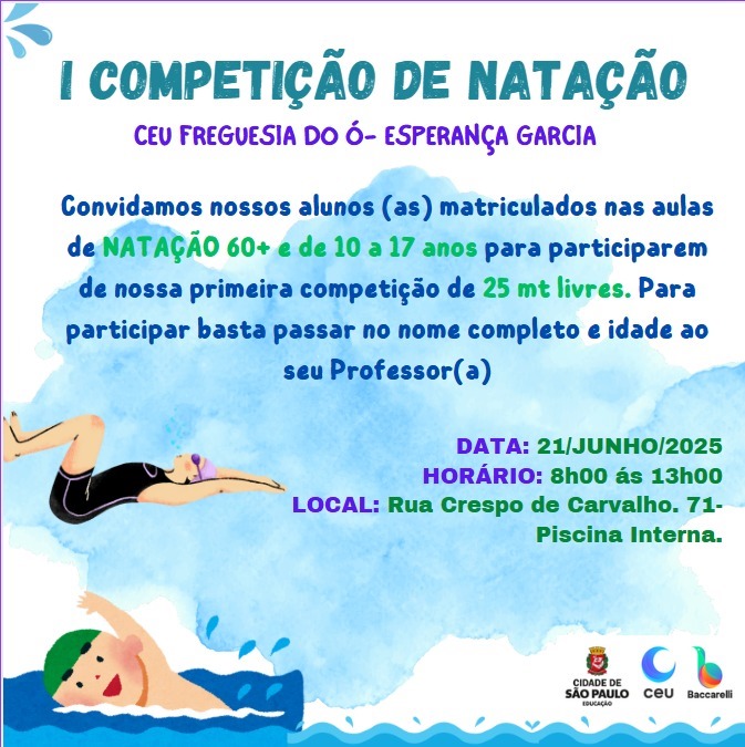 Compeitção Natação