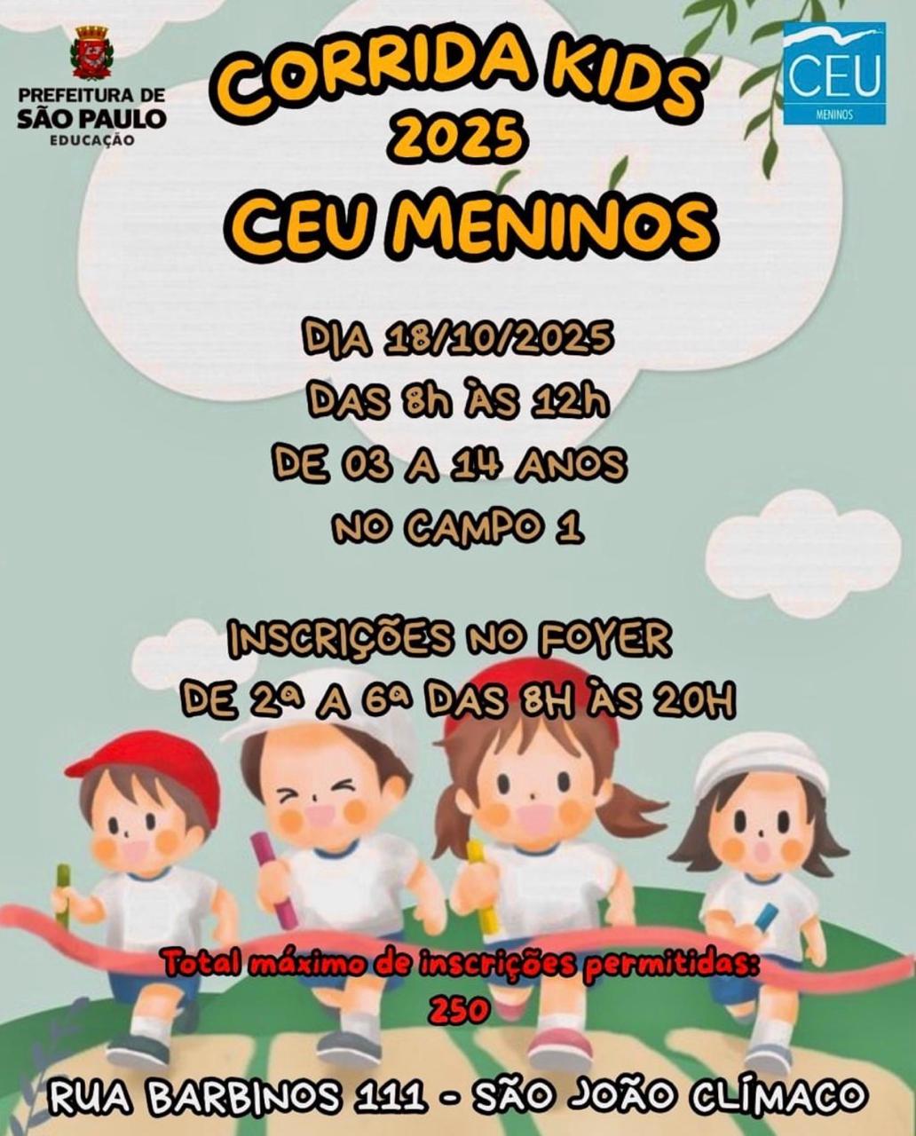 Coorrida Kids Flyer DivulgaÇÃo