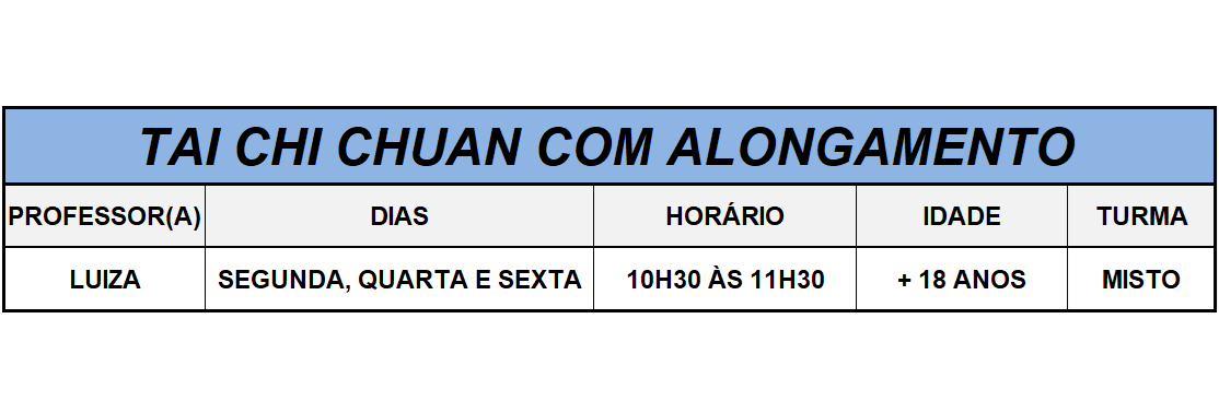 Tai Chi Chuan Com Alongamento