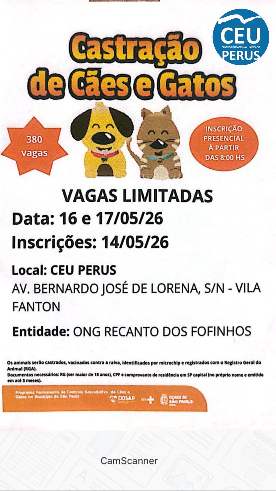Castração Com Logo