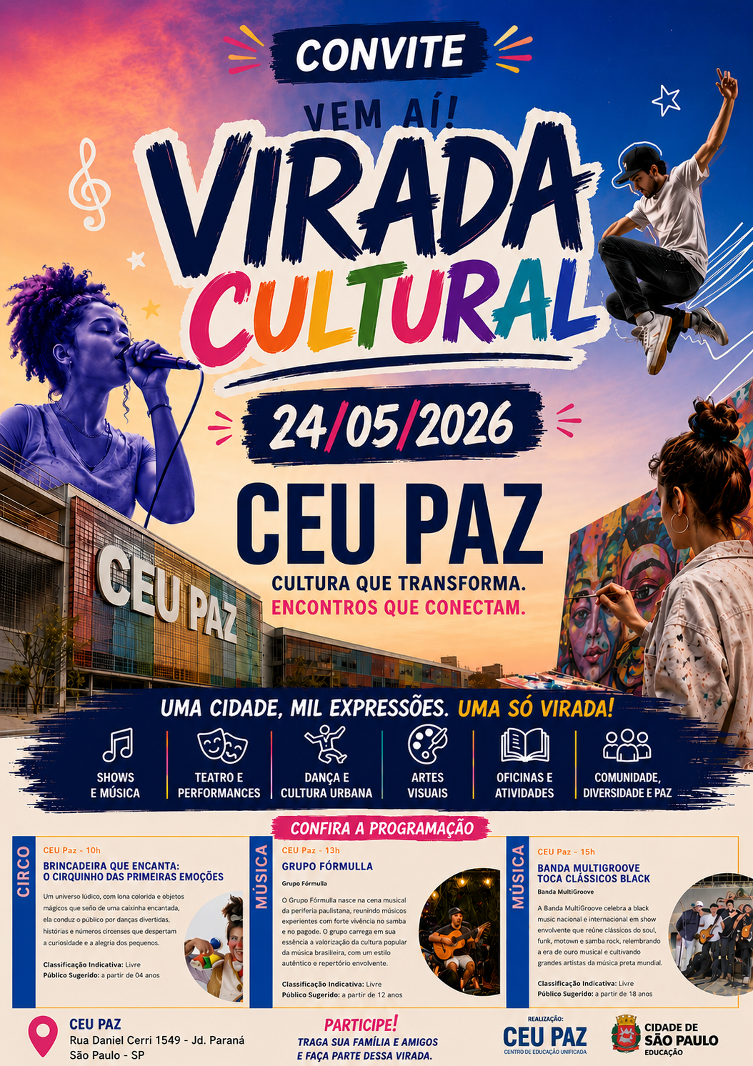 Virada Cultural Ceu Paz 2026