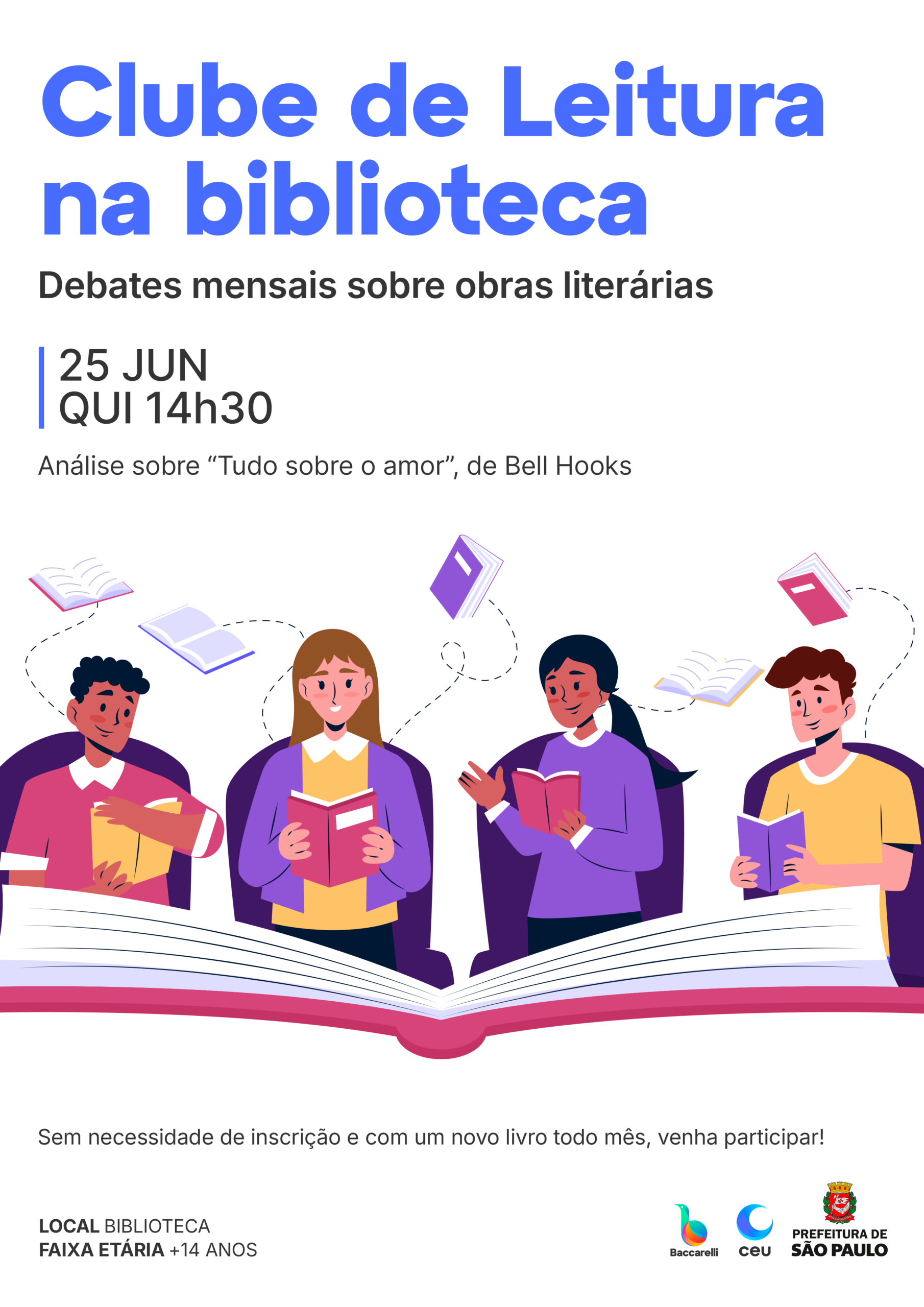 2 Cartaz Carrão Clube De Leitura