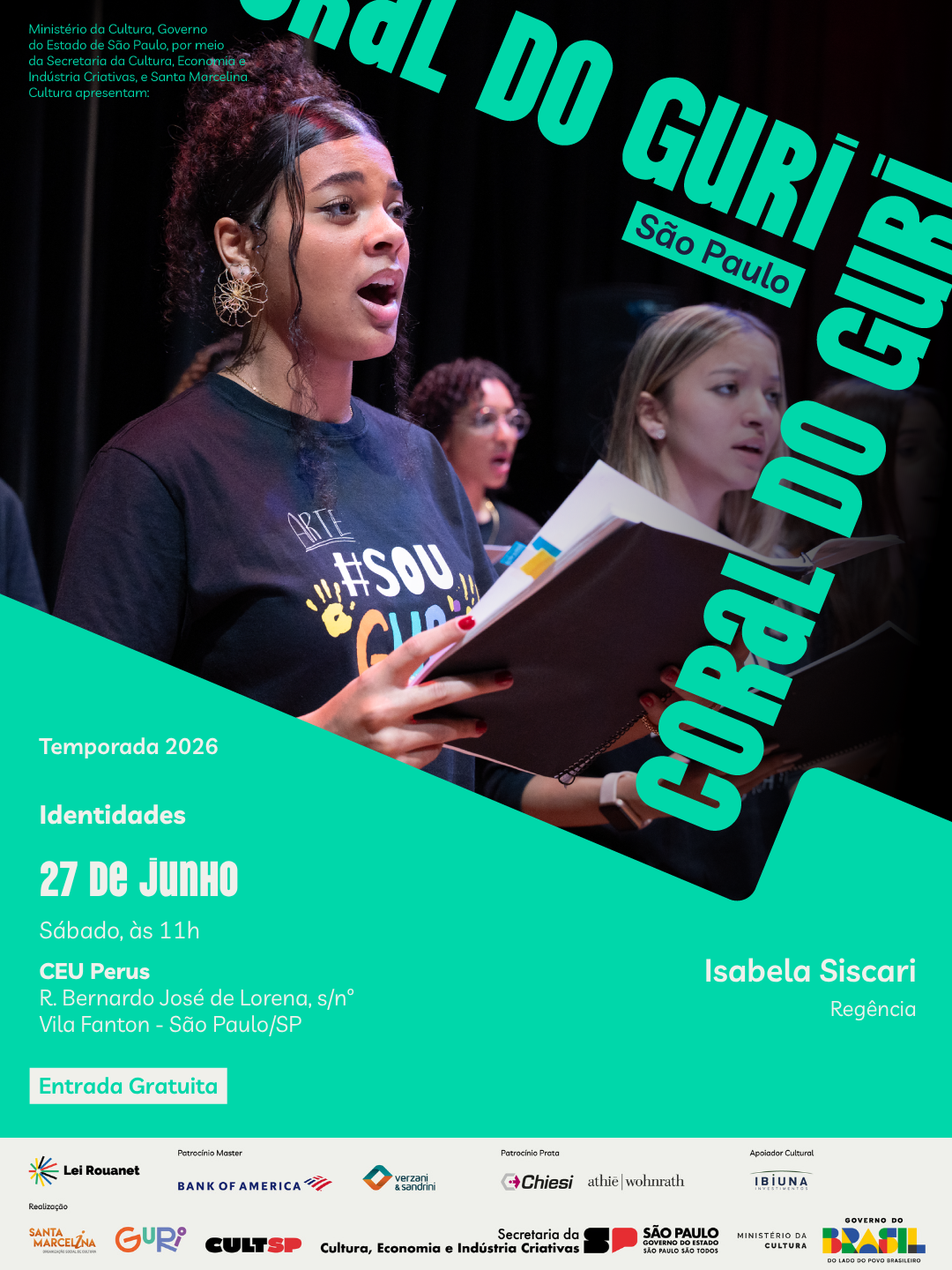 27.06.2026 Coral Do Guri De São Paulo