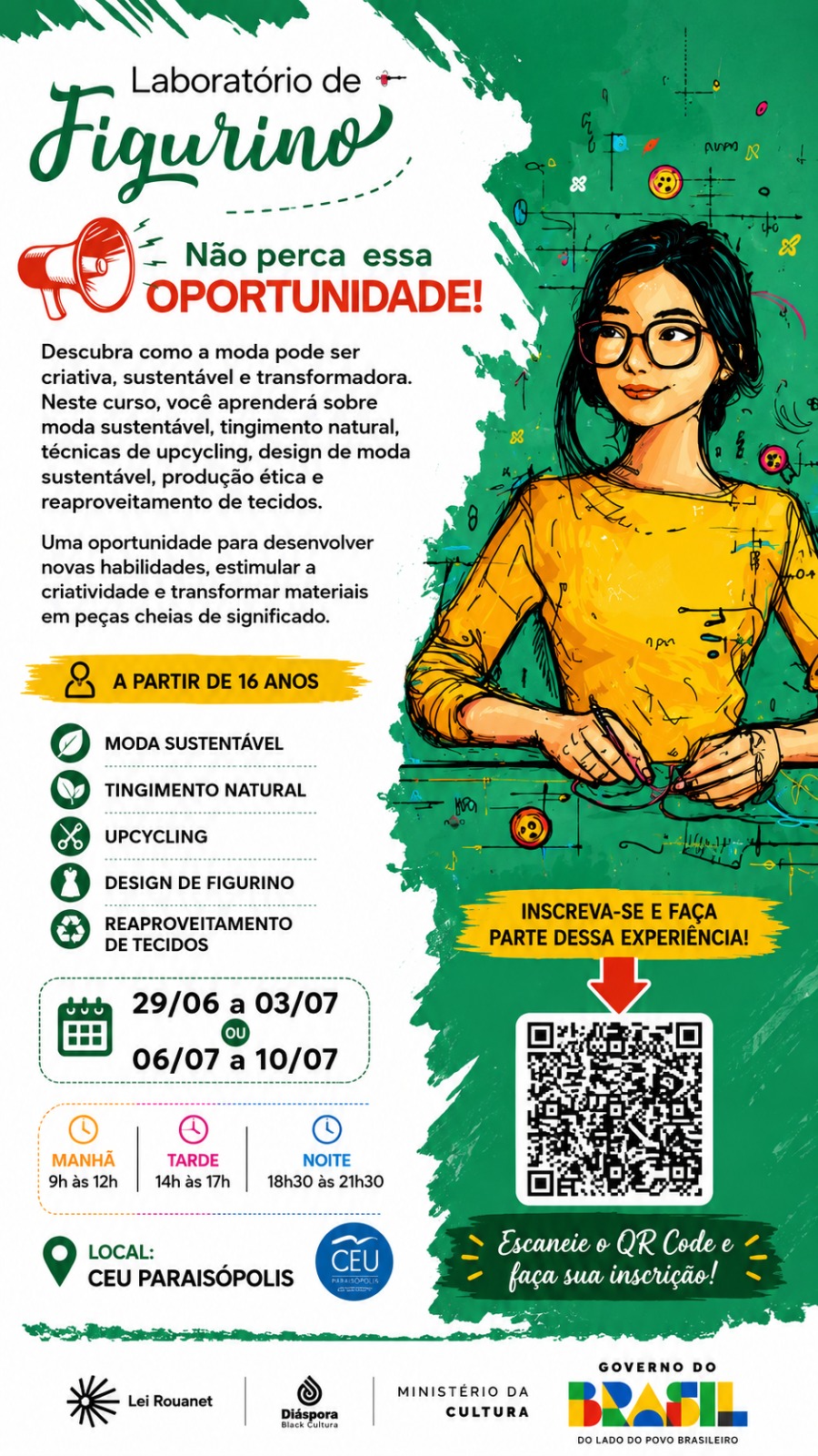 Cartaz Laboratorio Do Figurino