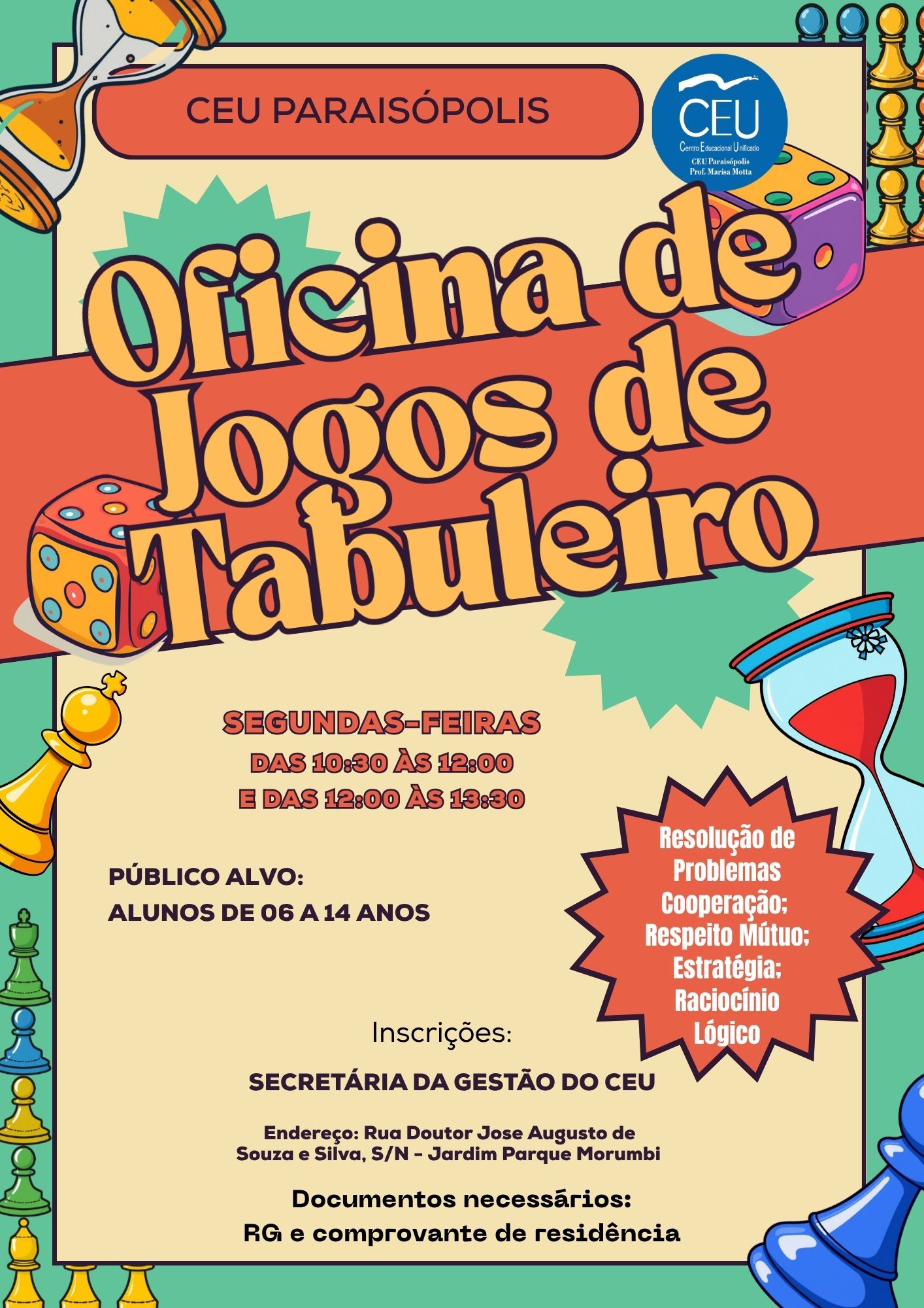 Oficina De Jogos De Tabuleiro 2026