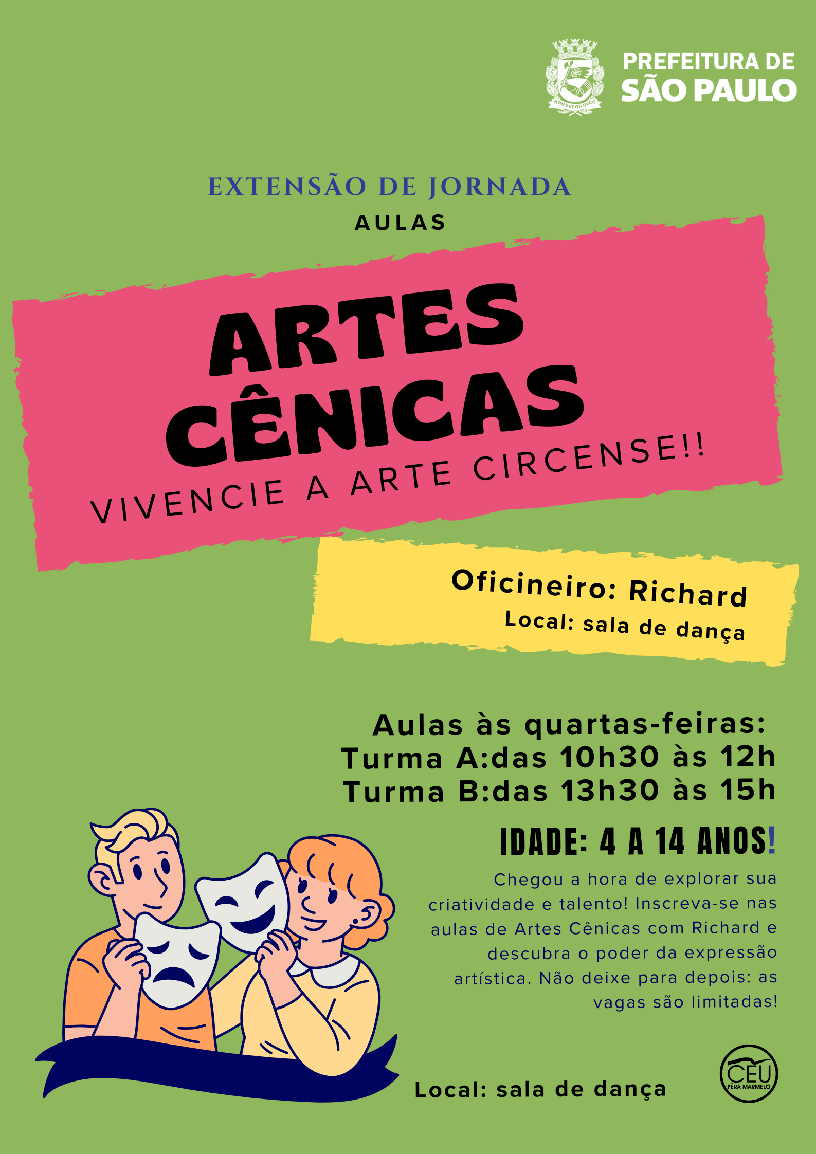 Verão Escola Oficina Cartaz