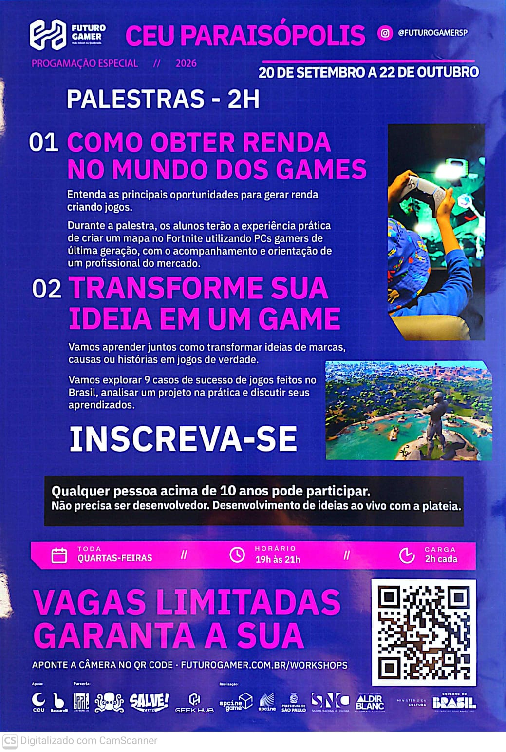 Futuro Gamer Palestras
