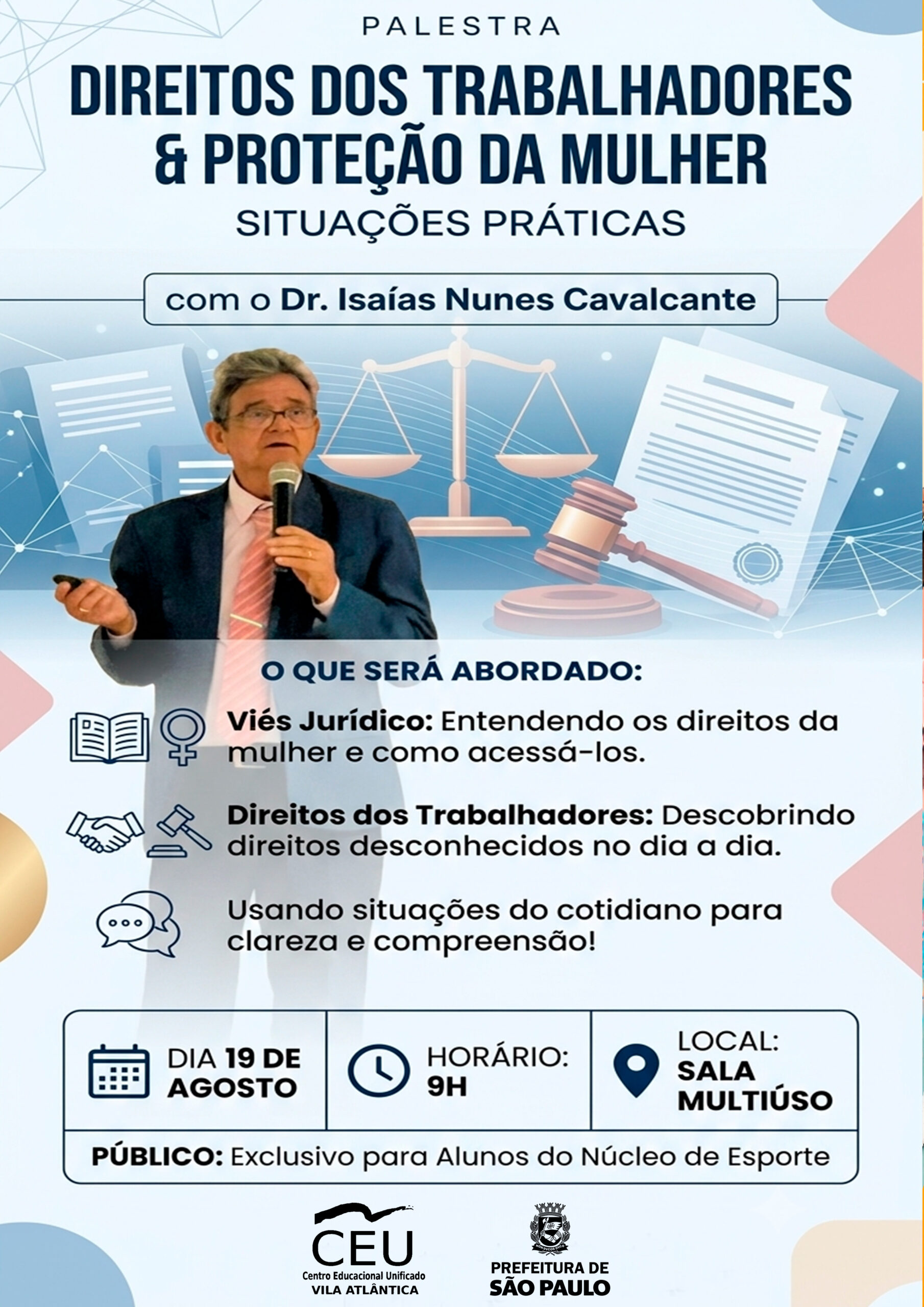 Palestra Trabalhadores Dr. Isaias