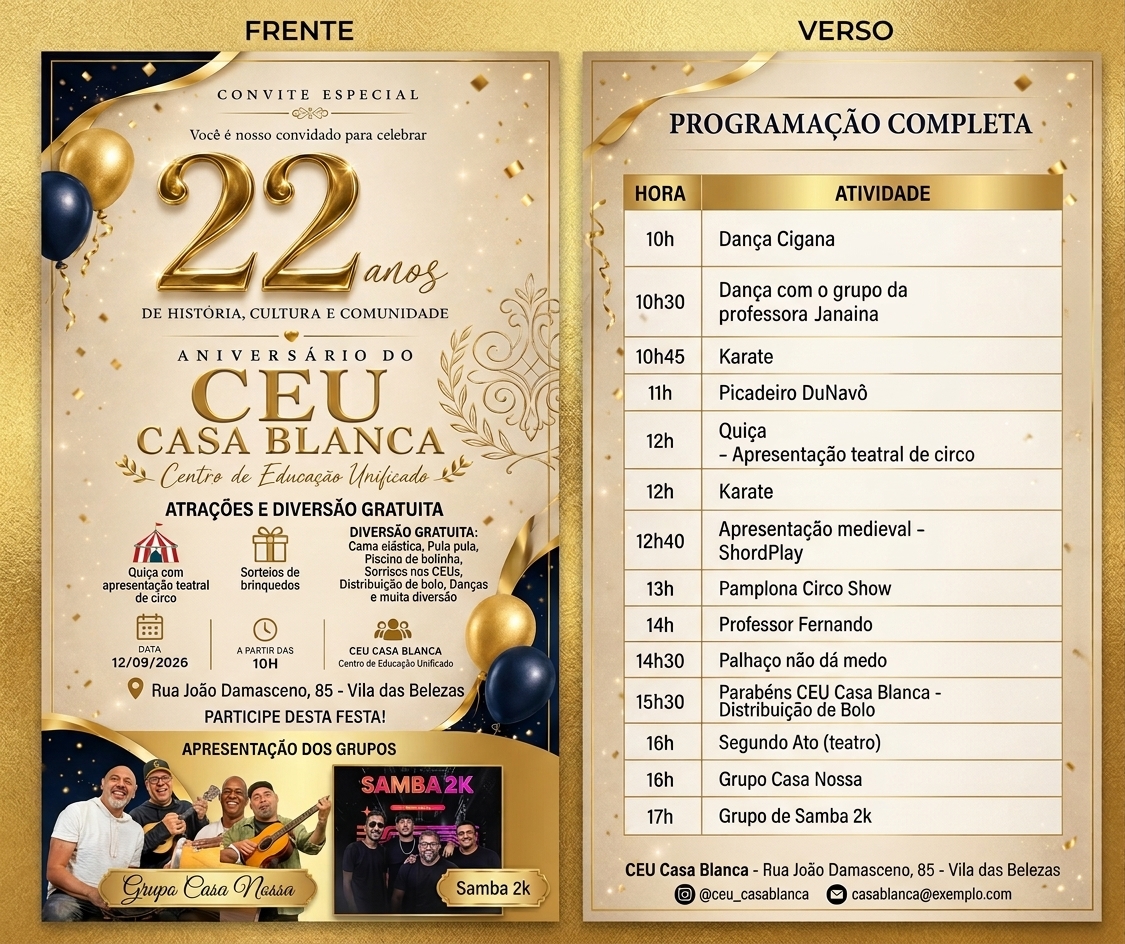 Flyer 4 Niver 22 Anos